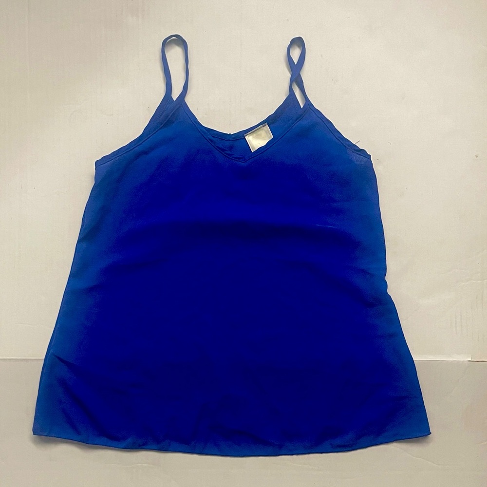 Top Fashion of NY Royal Blue Babydoll Tank Top - Medium